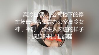 ❤️高冷白领❤️公司楼下的停车场最适合车震办公室高冷女神，平时一脸生人勿进的样子，操起B来比谁都骚