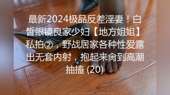 最新2024极品反差淫妻！白皙眼镜良家少妇【地方姐姐】私拍②，野战居家各种性爱露出无套内射，抱起来肏到高潮抽搐 (20)