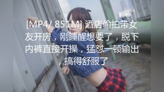 [MP4/ 851M] 酒店偷拍带女友开房，刚睡醒想要了，脱下内裤直接开操，猛怼一顿输出，搞得舒服了