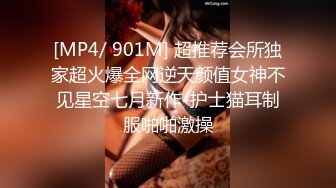 [MP4/ 901M] 超推荐会所独家超火爆全网逆天颜值女神不见星空七月新作-护士猫耳制服啪啪激操