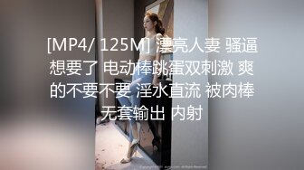 [MP4/ 125M] 漂亮人妻 骚逼想要了 电动棒跳蛋双刺激 爽的不要不要 淫水直流 被肉棒无套输出 内射