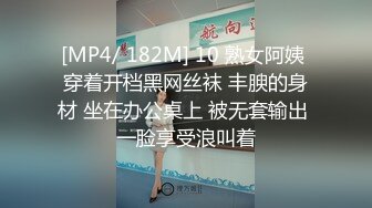 [MP4/ 182M] 10 熟女阿姨 穿着开档黑网丝袜 丰腴的身材 坐在办公桌上 被无套输出 一脸享受浪叫着