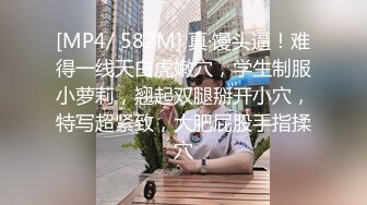 [MP4/ 582M] 真·馒头逼！难得一线天白虎嫩穴，学生制服小萝莉，翘起双腿掰开小穴，特写超紧致，大肥屁股手指揉穴