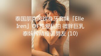 泰国朋克风纹身牙套妹「Elle Iren」OF性爱私拍 微胖巨乳泰妹榨精瘦弱男友 (10)