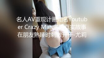 名人AV重现计画知名Youtuber Crazy Man疯男真实故事在朋友熟睡时刺激开干-尤莉