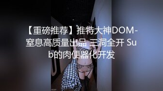 【重磅推荐】推特大神DOM-窒息高质量出品 三洞全开 Sub的肉便器化开发