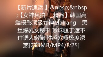 【新片速遞 】&nbsp;&nbsp;【女神私拍❤️精品】韩国高端摄影顶级女神Malrang✨ 黑丝爆乳女秘书 珍珠骚丁遮不住诱人嫩鲍 性感穴瓣极度诱惑[213MB/MP4/8:25]