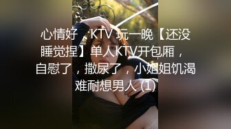 心情好，KTV 玩一晚【还没睡觉捏】单人KTV开包厢， 自慰了，撒尿了，小姐姐饥渴难耐想男人 (1)