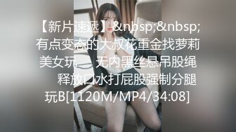 【新片速遞】&nbsp;&nbsp;有点变态的大叔花重金找萝莉美女玩❤️无内黑丝悬吊股绳❤️释放口水打屁股强制分腿玩B[1120M/MP4/34:08]