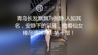 青岛长发飘飘Ts张静 人如其名，安静下的风骚，撸着仙女棒尽情呻吟，第一部！