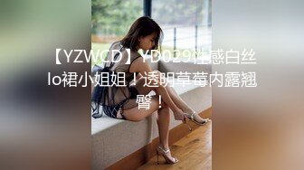 【YZWCD】YD029性感白丝lo裙小姐姐！透明草莓内露翘臀！